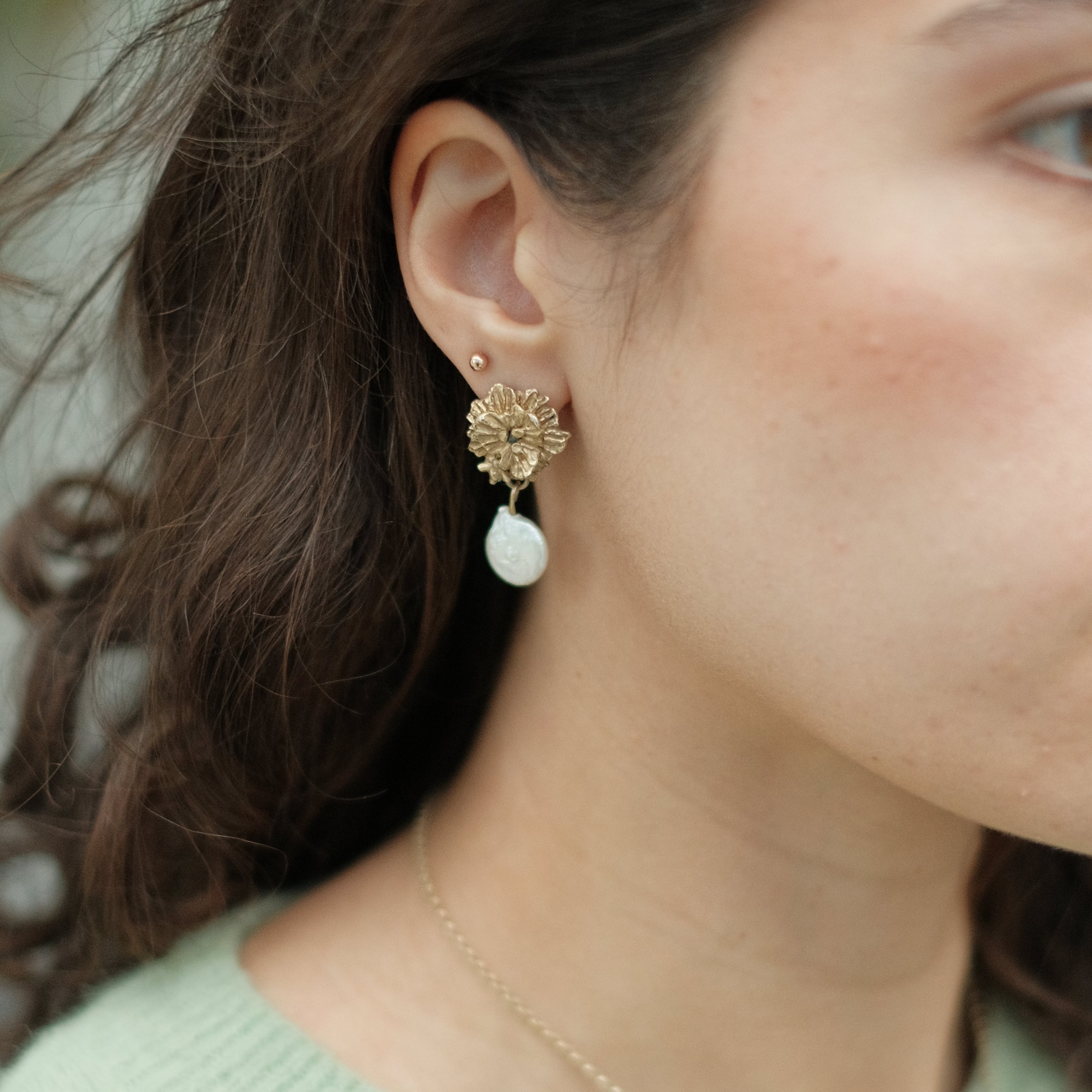 THE CLEMATIS EARRINGS — 9ct Gold