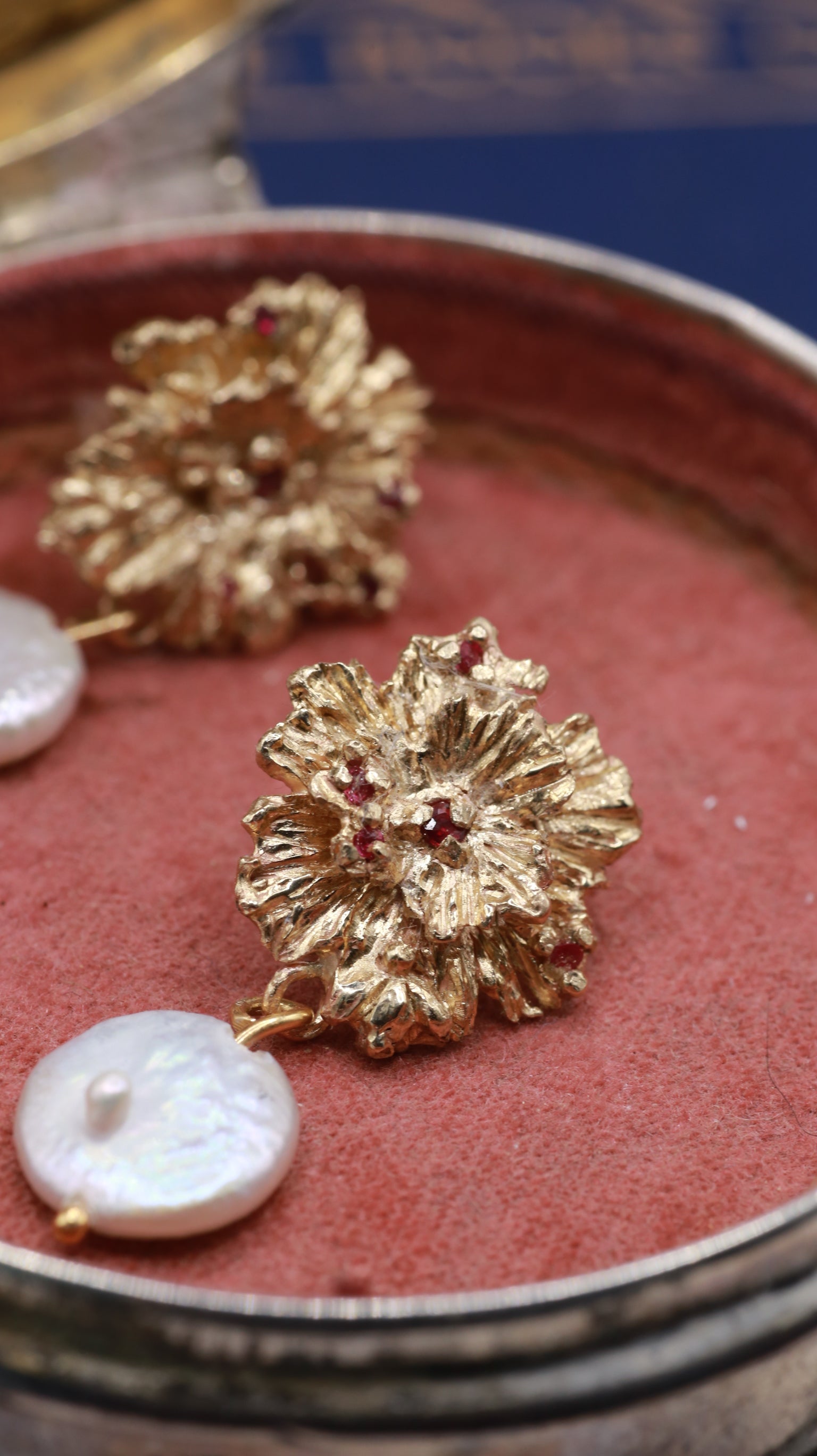 The Rosaria Clematis Earrings