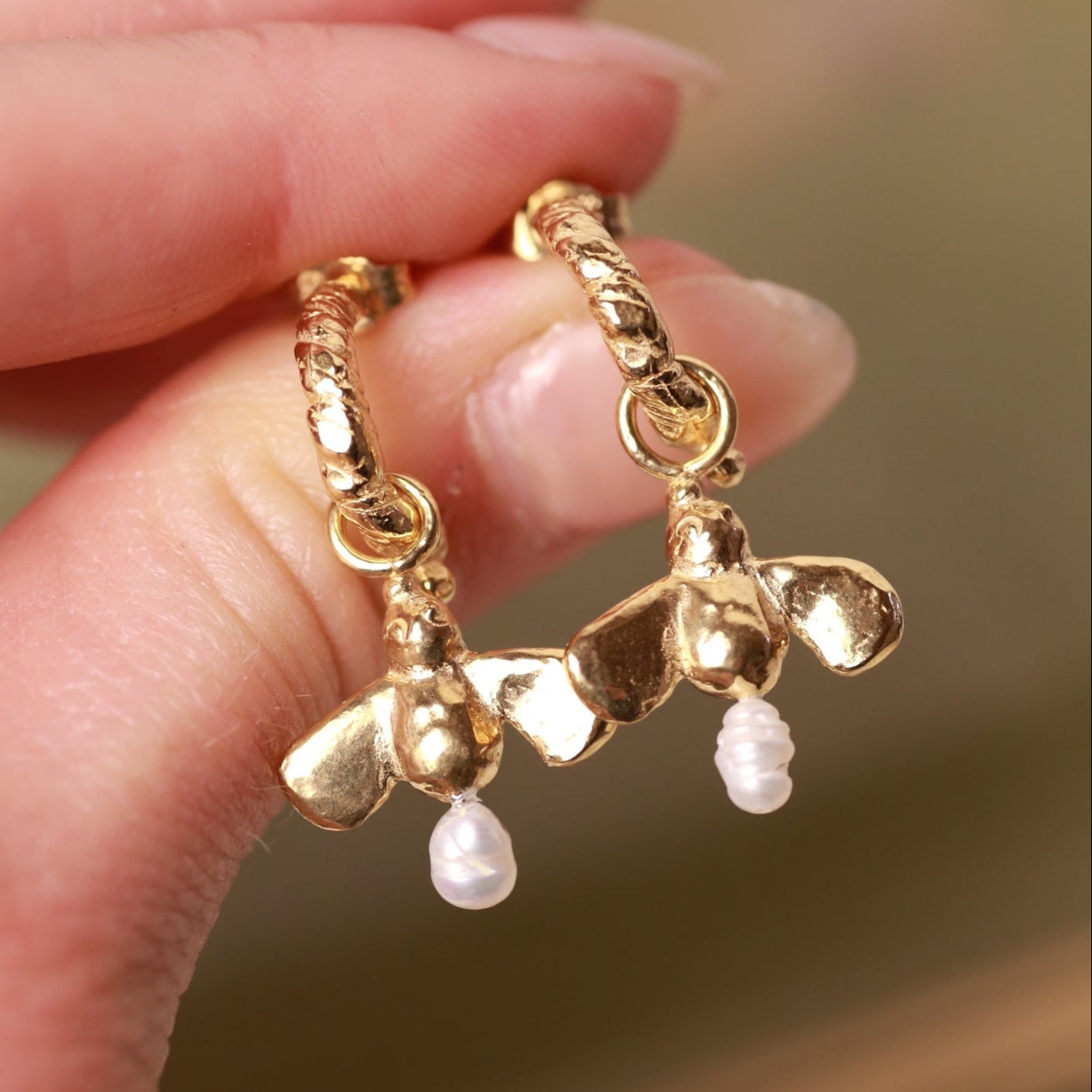 The Honey Bee Drop Earrings