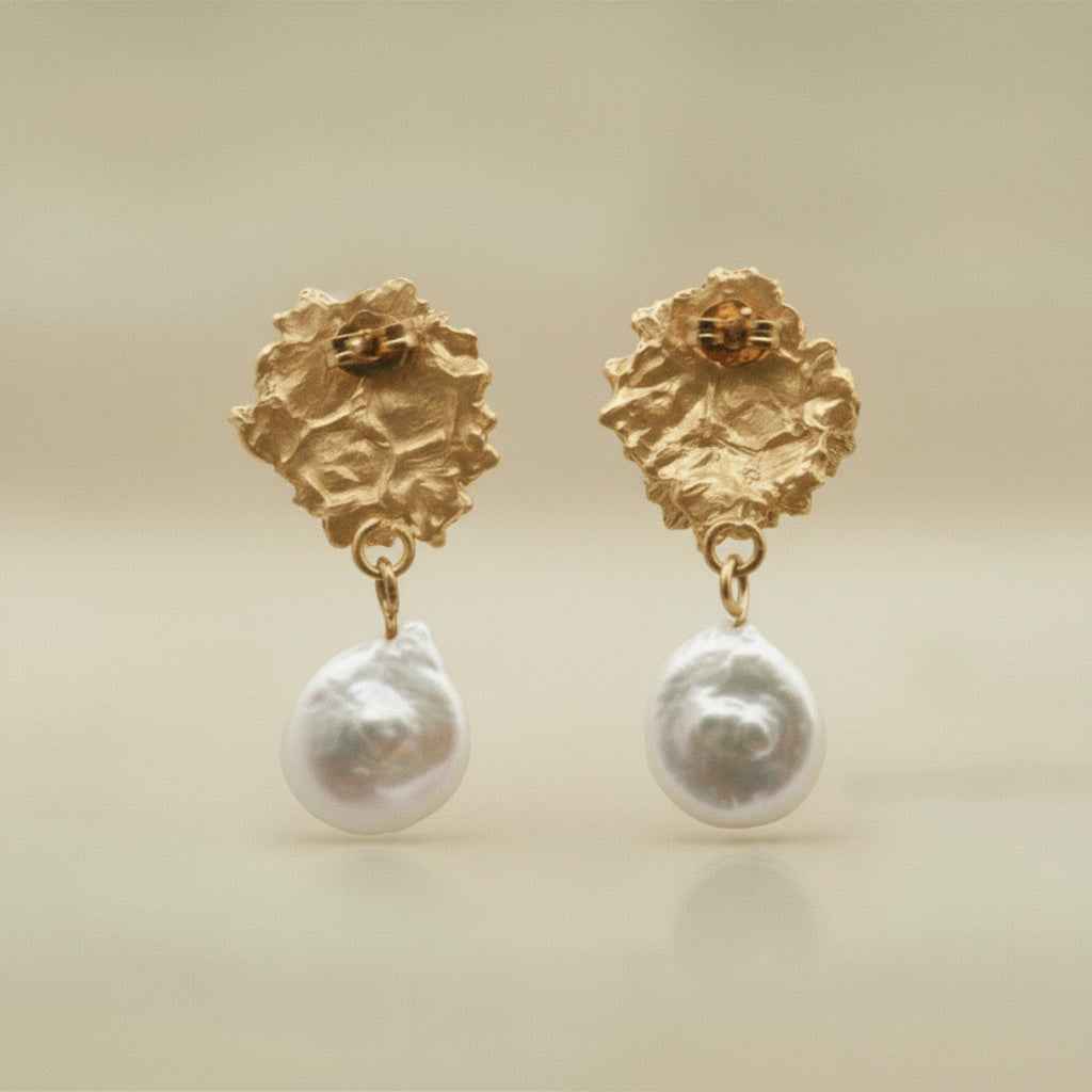 THE CLEMATIS EARRINGS — 9ct Gold