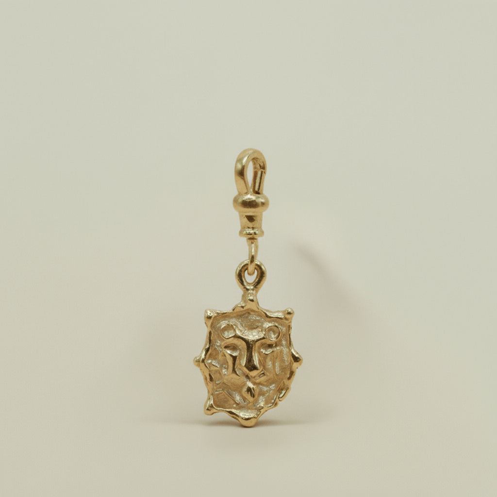 THE AURELION PENDANT — Lion Reversible Charm (9ct gold)