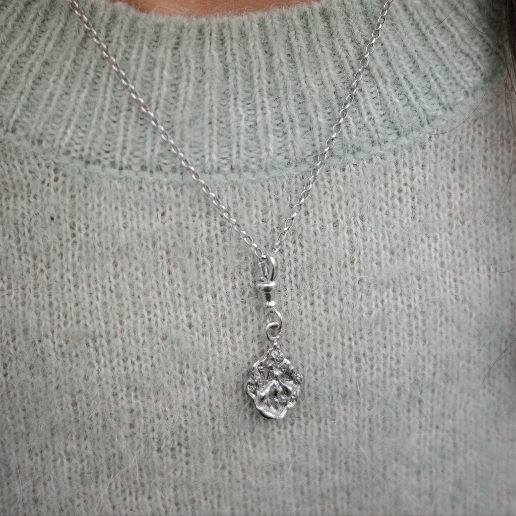 THE ECHO FLORA PENDANT — Reversible Charm (Sterling Silver)