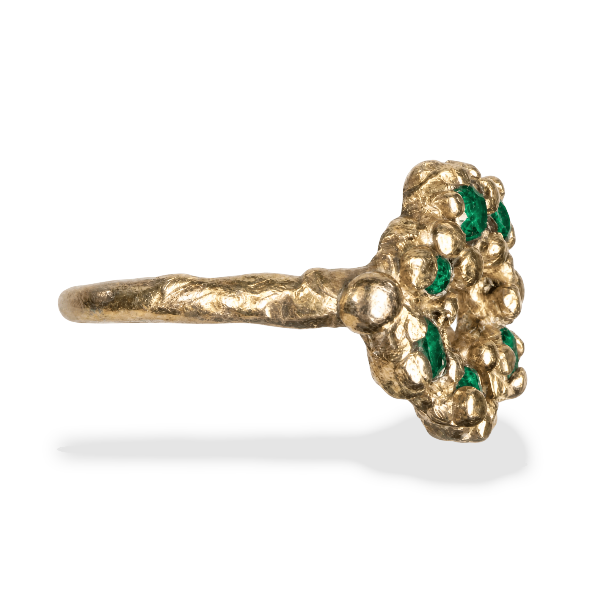 The Hollow Bloom Pinky Ring (Emerald)