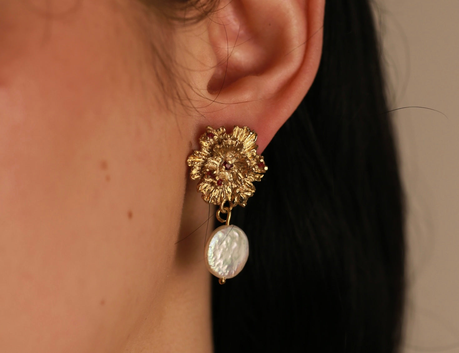 The Clematis Rosaria Earrings