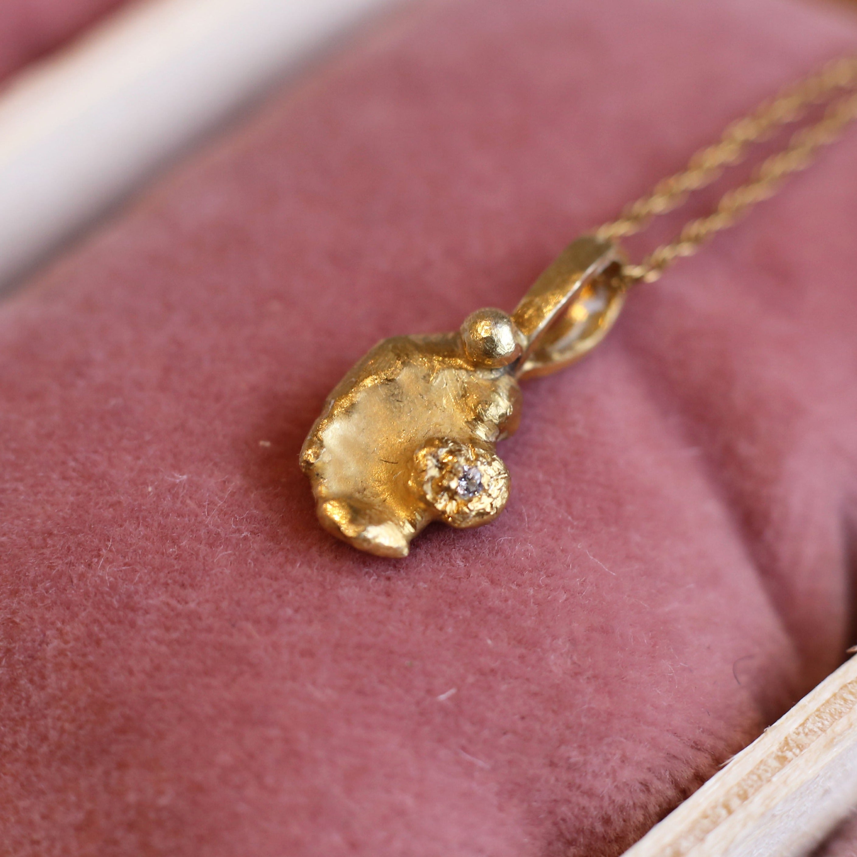 The Aphrodite Necklace, Gold Plated with Cubic Zirconia