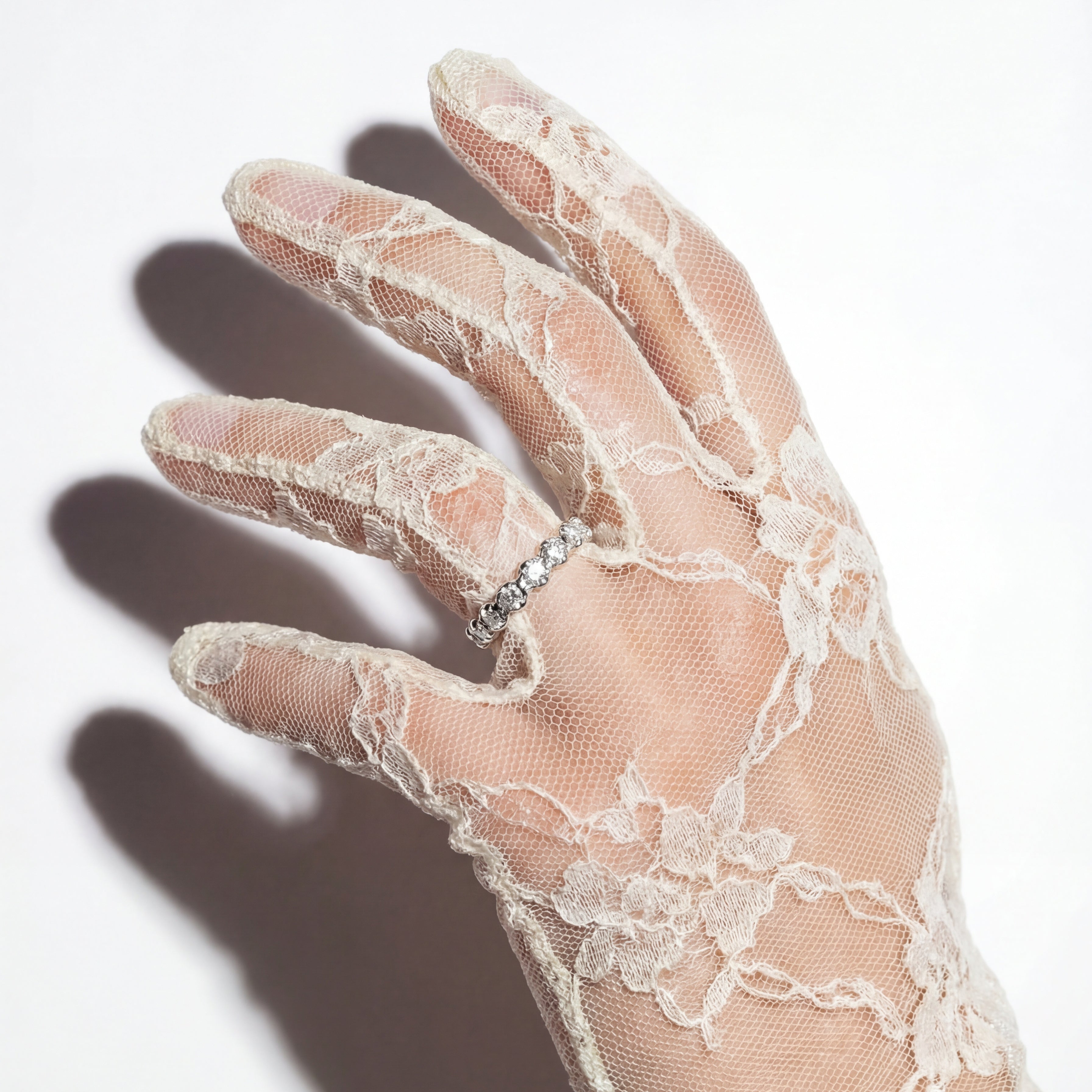 The Florae Coronis Ring - White Gold