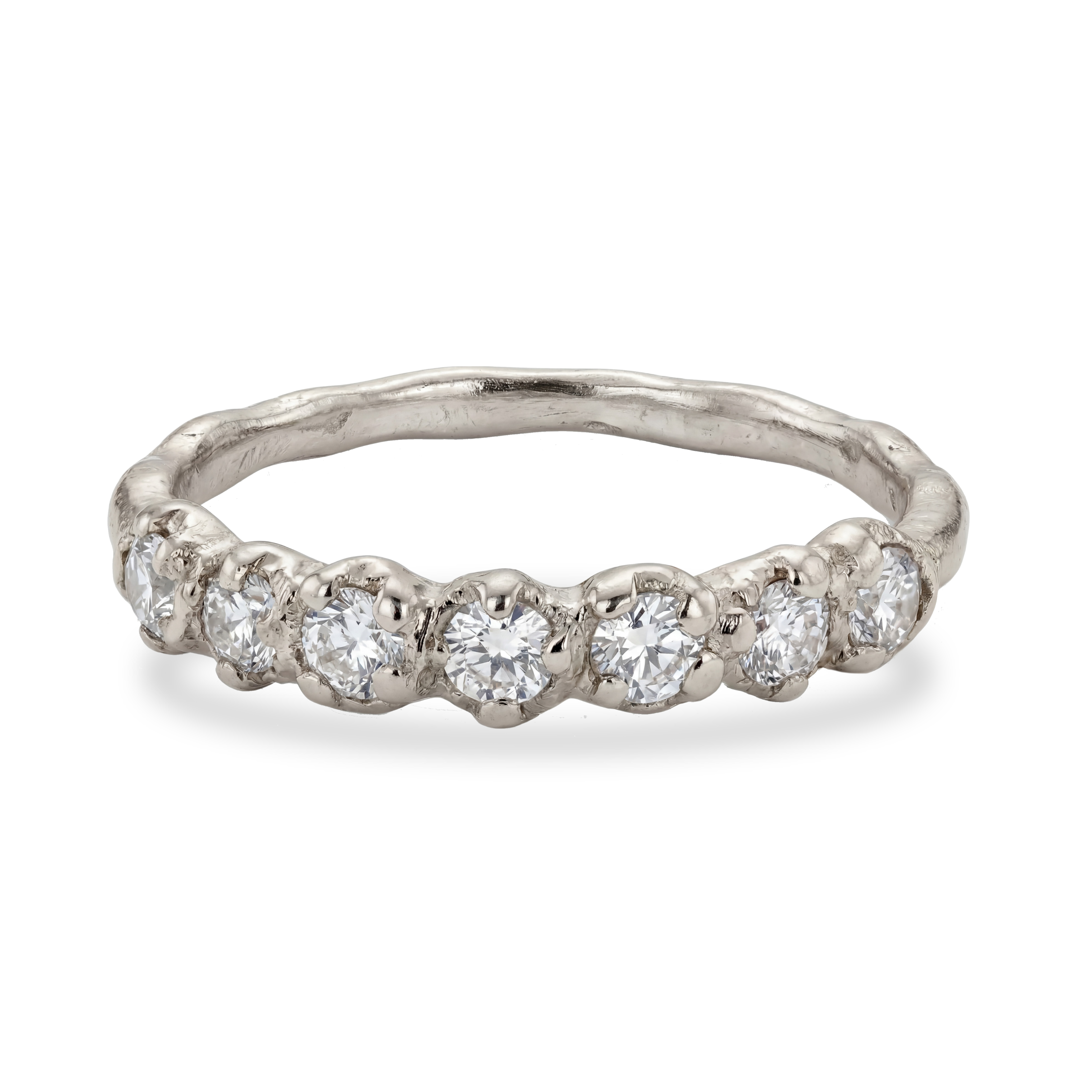 The Florae Coronis Ring - White Gold