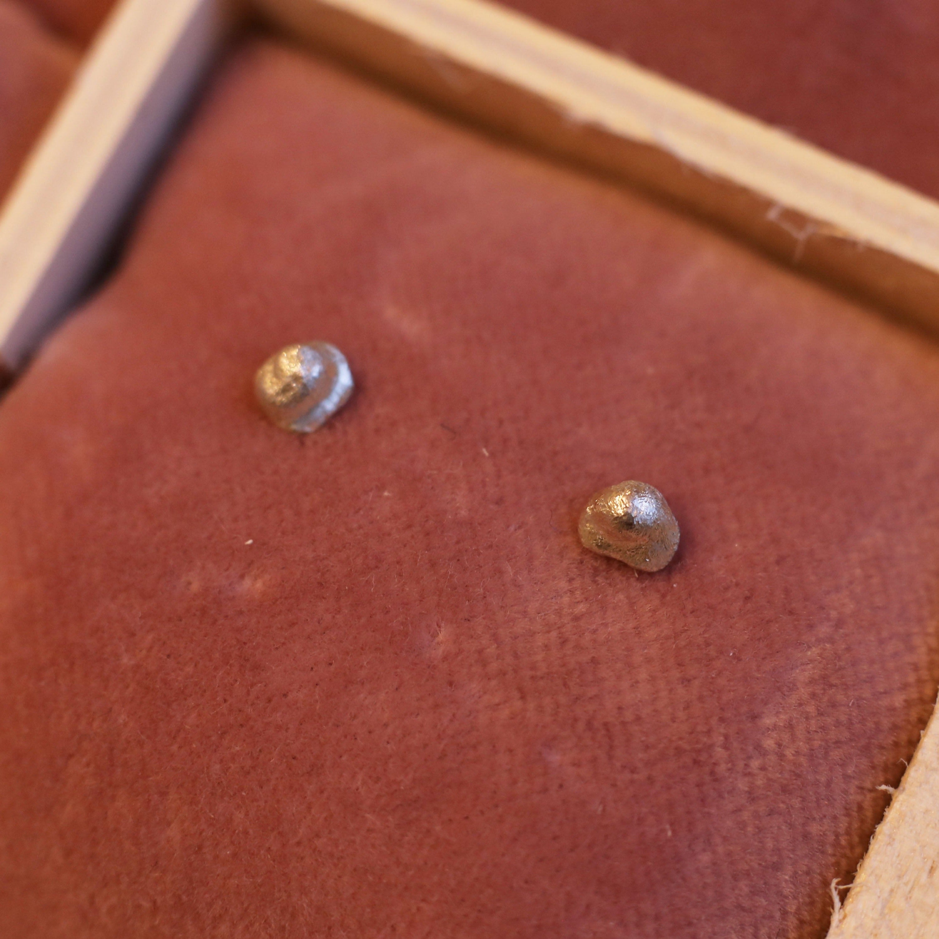 Sterling silver small organic studs