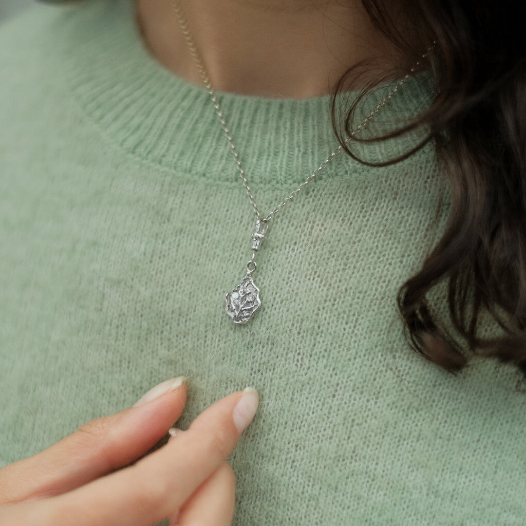 THE ECHO FLORA PENDANT — Reversible Charm (Sterling Silver)