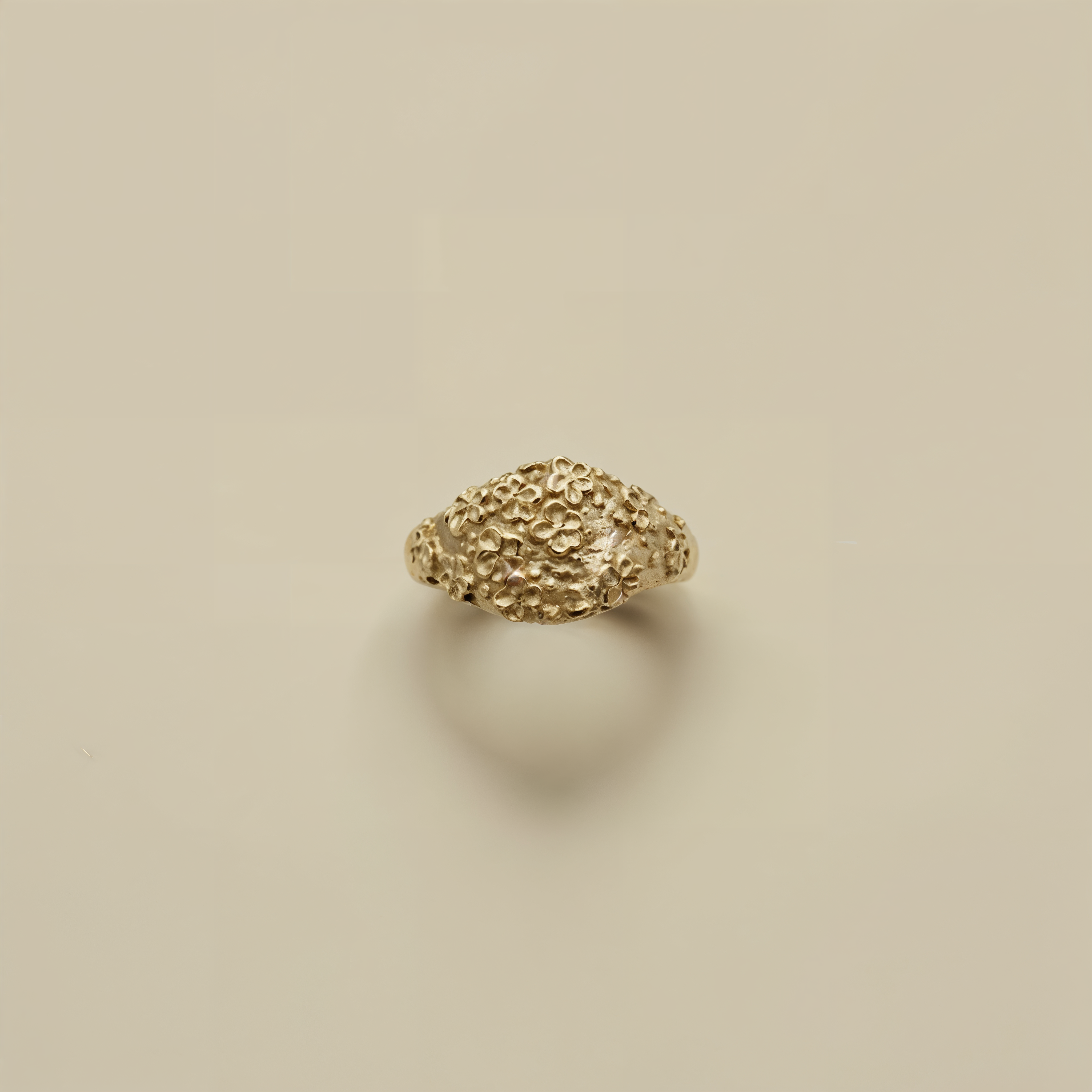 THE AMARA BLOOM RING — Floral Chunky Ring (9ct Gold)